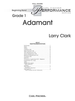 Adamant by Clark Larry for Full Score