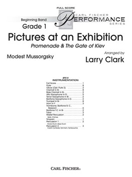 Pictures At An Exhibition (Excerpts) by Mussorgsky Modest - Clark Larry - for Full Score