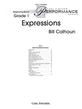 Expressions by Calhoun Bill for Full Score