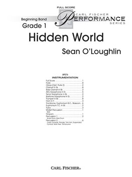 Hidden World by O'Loughlin Sean for Full Score