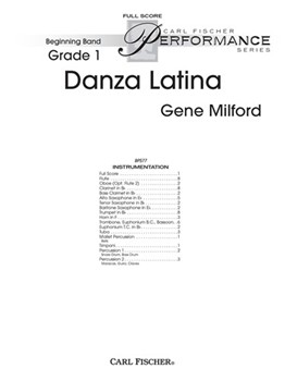 Danza Latina by Milford Gene for Full Score
