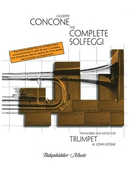 Complete Solfeggi by Concone Giuseppe - Korak John - for Trumpet Method