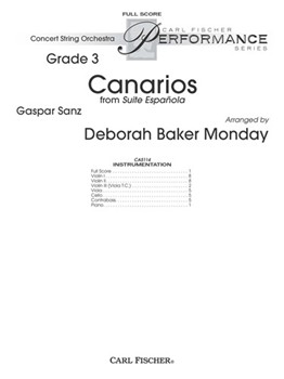 Canarios Suite from Espanola by Sanz Gaspar - Monday Deborah Baker - for