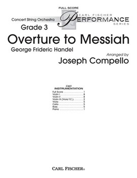 Overture To Messiah by Handel George Frideric - Compello Joseph - for Full Score