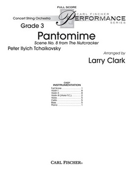Pantomime by Tchaikovsky Pyotr Ilyich - Clark Larry - for