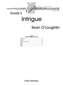 Intrigue by O'Loughlin Sean for Full Score