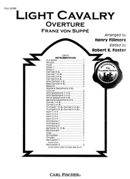 Light Cavalry Overture by Suppe Franz von - Fillmore and Foster - for Full Score