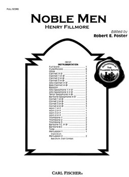 Noble Men by Fillmore Henry - Foster Robert E - for Full Score