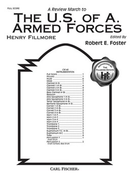 The U.S. Of A. Armed Forces by Fillmore Henry - Foster Robert E - for Full Score