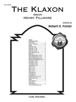 Klaxon by Fillmore Henry - Foster Robert E - for Full Score