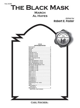 The Black Mask (March) by Fillmore Henry - Foster Robert E - for