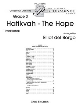 Hatikvah - The Hope by Anonymous - Del Borgo Elliot - for
