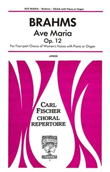Ave Maria by Brahms Johannes - Jones Ifor - for SSAA