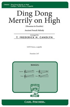 Ding Dong Merrily on High by Anonymous - Candlyn T Frederic - George Ratcliffe Woo for