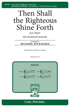Then Shall The Righteous Shine Forth from "Elijah"