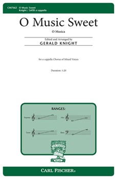 O Music Sweet by Peuerl Paul - Knight Gerald - for SATB a cappella