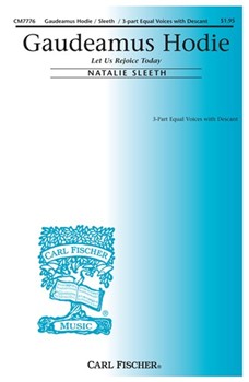 Gaudeamus Hodie by Sleeth Natalie Natalie Sleeth for SSA