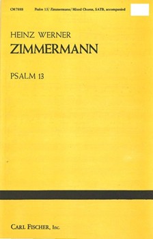 Psalm 13 for Mixed Chorus, S.A.T.B. with Organ and Double Bass