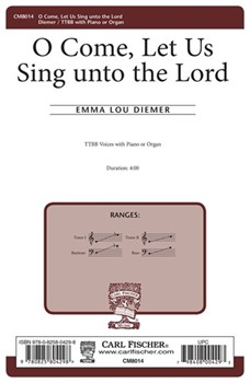 O Come Let Us Sing Unto The Lord by Diemer for TTBB