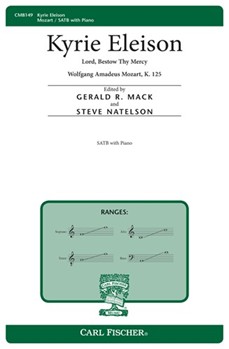 Kyrie Eleison by Mozart Wolfgang Amadeus for SATB