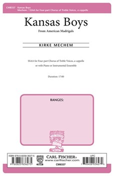 Kansas Boys by Mechem Kirke for SSAA