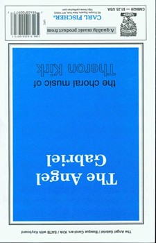 Angel Gabriel by Basque Carol - Kirk Theron - S. Baring-gould for SATB