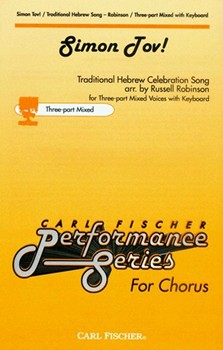 Simon Tov by Hebrew Celebration S - Robinson Russell L - for SAB and Piano