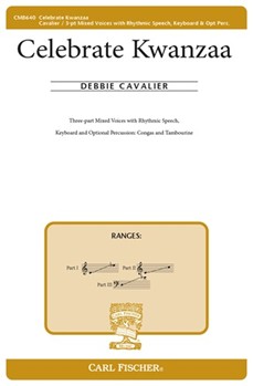 Celebrate Kwanzaa by Cavalier Debbie for SAB and Piano