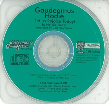 Gaudeamus Hodie by Sleeth Natalie - Strommen Carl - for Accompaniment CD