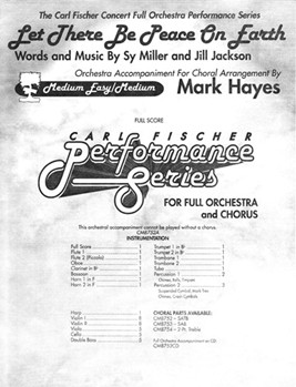 Let There Be Peace On Earth by Miller and Jackson - Hayes Mark - Jill Jackson Sy Mil for Full Score