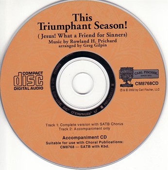 This Triumphant Season by Prichard Rowland - Gilpin Greg - for Accompaniment CD