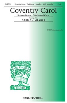 Coventry Carol by Anonymous - Meader Darmon - Anonymous for SATB a cappella