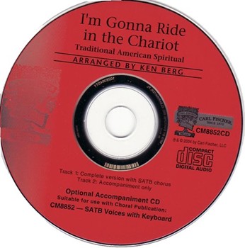 I'm Gonna Ride In The Chariot by Anonymous - Berg Ken - for Accompaniment CD