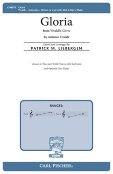 Gloria by Vivaldi Antonio Lucio - Liebergen Patrick M - Anonymous for 2-Part