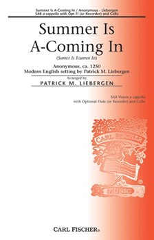 Summer Is A Coming In by Anonymous - Liebergen Patrick M - for SAB and Piano