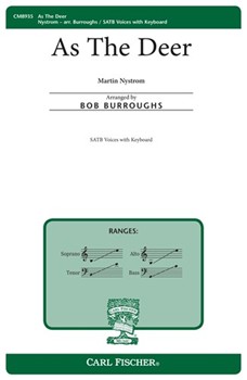 As The Deer by Bach Johann Sebastian - Burroughs Bob - Martin Nystrom for SATB