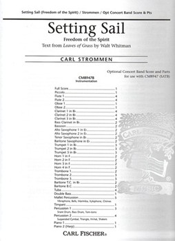 Setting Sail by Strommen Carl Walt Whitman for