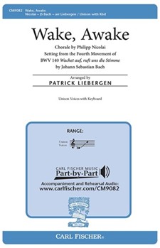 Wake Awake by Bach Johann Sebastian - Liebergen Patrick M - for Unison