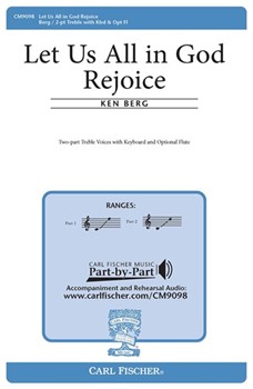 Let Us All In God Rejoice by Berg Ken for SA and Piano