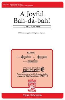 Joyful Bah-da-bah by Gilpin Greg for SAB a cappella