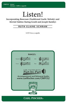 Listen by Schram Ruth Elaine for SATB a cappella