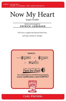 Now My Heart by Arcadelt Jacques - Liebergen Patrick M - for SAB a cappella