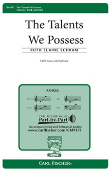 Talents We Possess by Schram Ruth Elaine for SATB