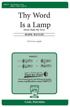 Thy Word Is A Lamp by Butler Mark for SATB a cappella