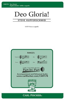 Deo Gloria by Kupferschmid Steve for SATB a cappella