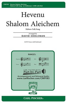 Hevenu Shalom Aleichem by Hebrew Folk Song - Eddleman David - for SATB
