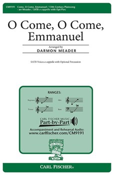 O Come O Come Emmanuel by Plainsong 13th Cent - Meader Darmon - for SATB