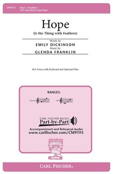 Hope (Is The Thing With Feathers) by Franklin Glenda E for SA