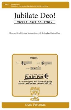 Jubilate Deo by Courtney Vicki Tucker Traditional Latin Te for 3-Part Mixed