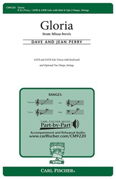 Gloria From Missa Brevis by Perry Dave and Jean Traditional Latin Te for SATB